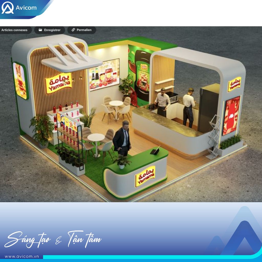 Thiết kế gian hàng triển lãm FoodtechVN 2026 tại SECC TP HCM